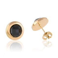 Xuping Jewelry fülbevaló arany színű fekete kővel EAP11077