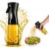Szórófejes üveg spay, ecet, víz és olaj permetező szórópalack, 200 ml-es olajspay, 19,5x7,7 cm | FLAVORMIST