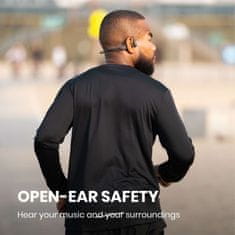 SHOKZ OpenRun Bluetooth fülbe helyezhető fejhallgató, fekete