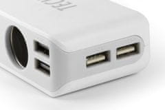 Technaxx autós töltő, 4x USB port, 3x aljzat (TE11)