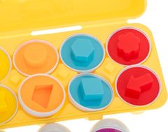 Ikonka KIK tojás puzzle - színek és formák