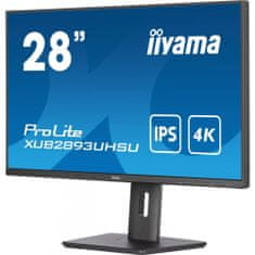 iiyama Prolite XUB2893UHSU-B5 Monitor 28inch 3840x2160 IPS 60Hz 3ms Fekete