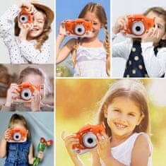 Verkgroup 12Mpx gyerekkamera LCD SD narancssárga fox + tok és szíj