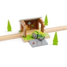 Bigjigs Rail Barn on Rails