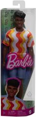Mattel Barbie Modell Ken baba - piros-narancssárga póló DWK44