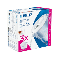 BRITA Marella XL vízszűrő kancsó 3.5 liter fehér + 3db Maxtra Pro szűrőbetét (1052782) (br1052782)
