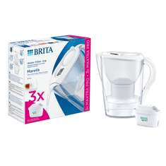 BRITA Marella vízszűrő kancsó 2.4 liter fehér + 3db Maxtra Pro szűrőbetét (1052791) (br1052791)