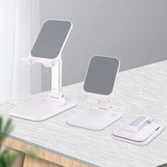 WOZINSKY Telefon asztali állvány táblagép állvány összecsukható fehér WFDPS-W1 Wozinsky WFDPS-W1 Wozinsky