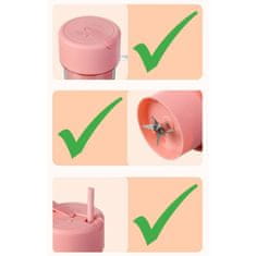 HOME & MARKER® Hordozható elektromos mixer | BLENDZY Rózsaszín