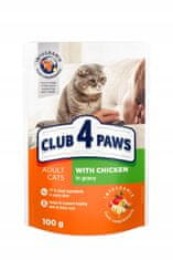 Club4Paws Premium nedves macskatáp - Csirke mártásban 24x100g
