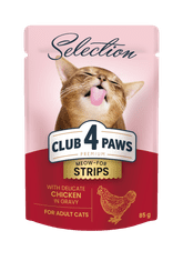 Club4Paws Premium nedves macskaeledel - Finom csirke mártással 12x85g