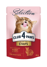Club4Paws Premium nedves macskaeledel - Finom nyúl mártással 12x85g