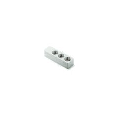 Famatel 16A-250V hármas földelt szerelhető elosztó fehér (2503) (f2503)