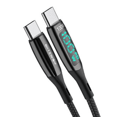 Blitzwolf  BW-TC23 USB-C - USB-C kábel 100W 1.8m fekete (5905316141391)
