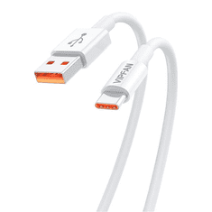 Vipfan X17 USB-USB-C kábel 6A 1,2m fehér (X17TC) (X17TC)