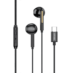Vipfan M11 vezetékes (USB-C) fülhallgató fekete (M11-black) (M11-black)