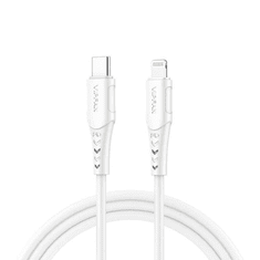 Vipfan P04 USB-C Lightning kábel 3A PD 2m fehér (P04-2m) (P04-2m)