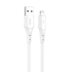 Vipfan Colorful X12 USB-A - Lightning kábel 3A, 1m fehér (X12LT) (X12LT)