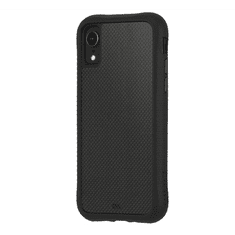 case-mate CARBON FIBRE szilikon telefonvédő (BUMPER, közepesen ütésálló, valódi szénszálás hátlap) FEKETE [Apple iPhone XR 6.1] (CM037760)