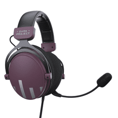 Dark Project HS-4 One Wired ezetékes Gaming Headset - Fekete/Lila (DPO-HS-5004)