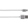 Sync Lightning Connector - Steel Line USB-A apa - Lightning apa 2.0 Adat és töltő kábel - Fehér (72674)