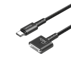 Unitek C14121BK-1M USB-C apa - MagSafe 3 apa Töltőkábel - Fekete (3m) (C14121BK-3M)
