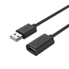 Y-C447GBK USB 2.0-A apa - USB 2.0-A anya hosszabbító kábel 0.5m - Fekete (Y-C447GBK)