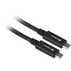 Sharkoon USB 3.1 Gen2 Type-C Adatkábel 0.5m - Fekete (4044951021192)