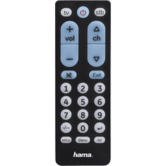Hama 00040072 távirányító Vezeték nélküli infravörös STB, TV Nyomógombok (40072)
