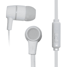 Vakoss SK-214W sztereó mikrofonos fülhallgató, szilikon, fehér (SK-214W)