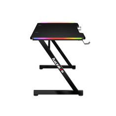 Huzaro Hero 2.5 Gamer asztal RGB LED világítással - Fekete (HZ-HERO 2.5 RGB)