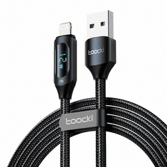 Toocki töltőkábel USB A - Lightning 12W 1m fekete (TXCL-XY01) (TXCL-XY01)