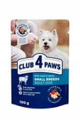 Club4Paws Premium Kistestű kutyatáp - Bárány mártásban 24x100g
