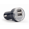 Energenie Gembird EG-U2C2A-CAR-02 USB Autós töltő - Fekete (10W) (EG-U2C2A-CAR-02)