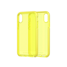 Tech+ T21-6517 Evo Check Purley Apple iPhone XR Hátlapvédő tok - Sárga (T21-6517)