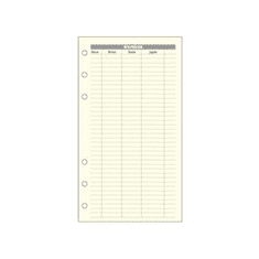 Saturnus L Kalendárium betét: költségtervező (10 lap) (18SL365-CHA)