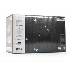ENTAC ECCL-144-RGBIR Kültéri LED fényfüggöny 1 x 1.5m - Színes (ECCL-144-RGBIR)