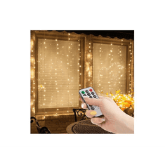 Family Decor 58906A Kül-/Beltéri LED fényfüggöny 3x1m - Melegfehér (58906A)