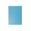 Colour'Breeze 80 lapos A5 vonalas spirálfüzet - Kék (628471)