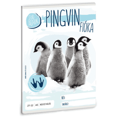 Ars Una cuki pingvin fióka 32 lapos A5 kockás füzet (53631053)