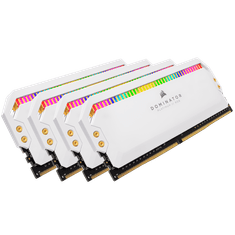 Corsair 32GB / 3200 Dominator Platinum RGB White DDR4 RAM KIT (4x8GB) (CMT32GX4M4E3200C16W)
