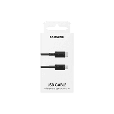 SAMSUNG DN975BBEGWW USB-C apa - USB-C apa 2.0 Adat és töltő kábel - Fekete (1m) (EP-DN975BBEGWW/OEM)