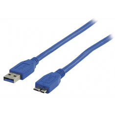 Valueline / Nedis USB 3.0 - USB micro-B adatkábel 0.5m - Kék (VLCP61500L05)