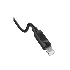 Recci RCL-P100B Lightning apa - USB-A apa Adat és töltő kábel - Fekete (1m) (RCL-P100B)