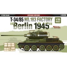Academy T-34/85 No.183 Factory Berlin 1945 harckocsi műanyag modell (1:35) (13295)