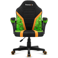 Huzaro Ranger 1.0 Gyermek Gamer szék - Fekete/Zöld/Narancssárga (HZ-RANGER 1.0 PIXEL MESH)