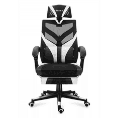 Huzaro Combat 5.0 Gamer szék - Fekete/Fehér (HZ-COMBAT 5.0 WHITE)