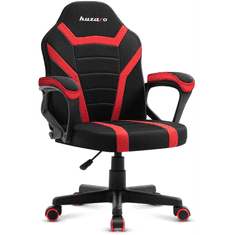 Huzaro Ranger 1.0 Gyermek Gamer szék - Fekete/Piros (HZ-RANGER 1.0 RED MESH)