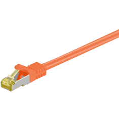 Goobay S/FTP CAT6a Patch kábel 15m - Narancssárga (91651)
