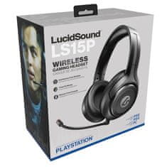 LucidSound LS15P, Playstation 5, Playstation 4, PC, Gamer, Sztereó, Fekete, Vezeték nélküli headset